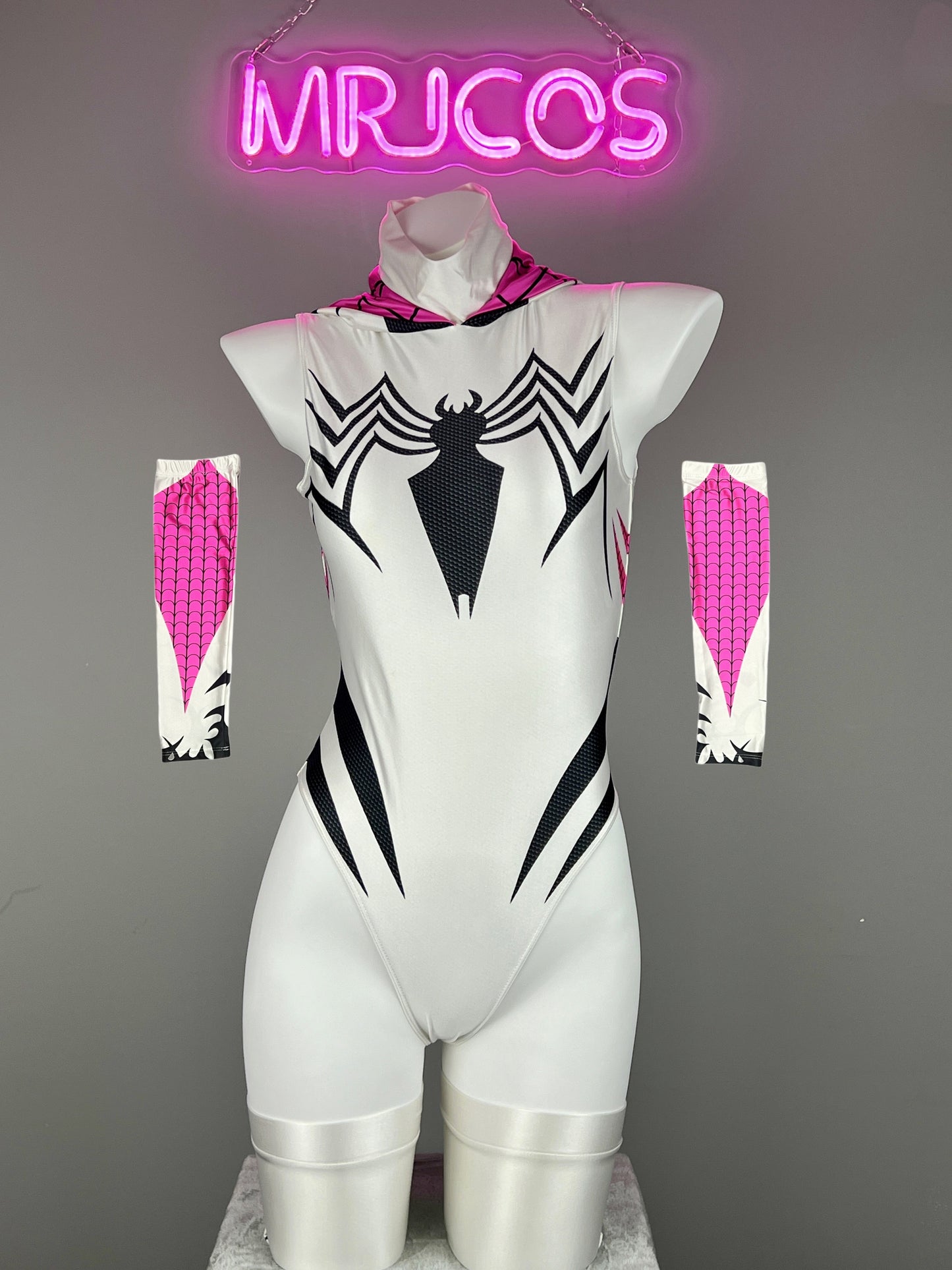 Woman Super Hero Spandex Open Crotch Cosplay Bodysuit Sexy Lingerie - www.Shopthatapp.com