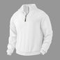 Casual Autumn Winter Half Zip Stand Collar Pullover Sweater top  Men - www.Shopthatapp.com