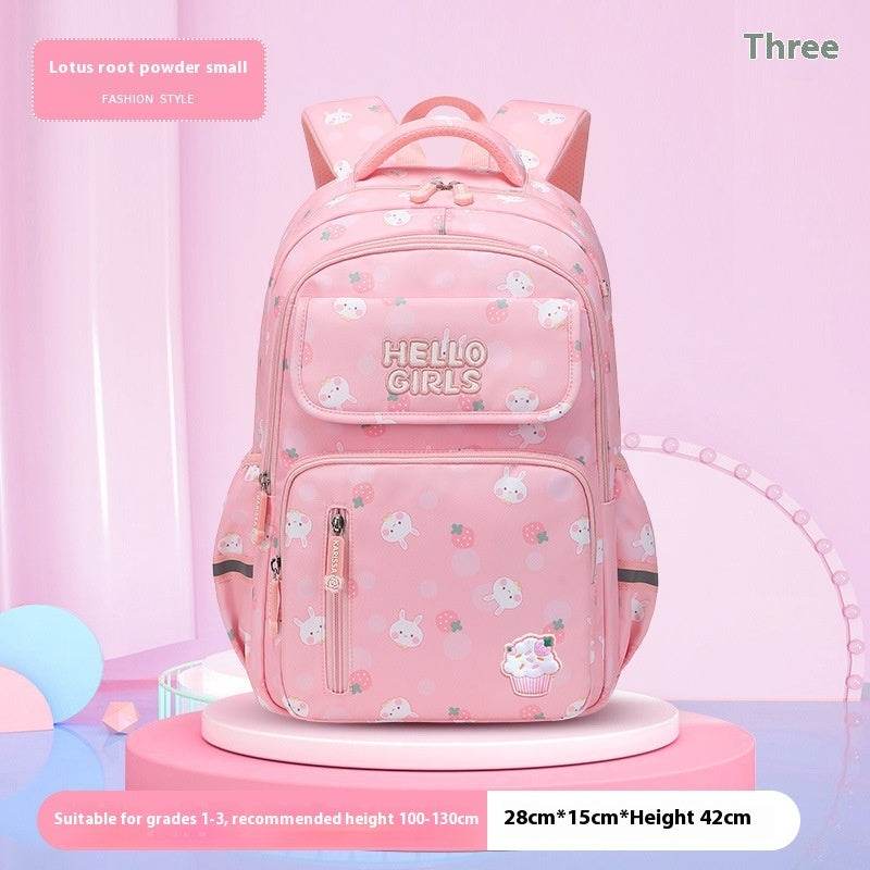 6-12-year-old Primary School Children Girls Backpack Large Capacity Schoolbag - www.Shopthatapp.com