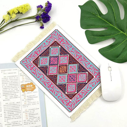 Office mouse pad, Suede fringe mouse pad Hot rubber  Bohemian style - www.Shopthatapp.com