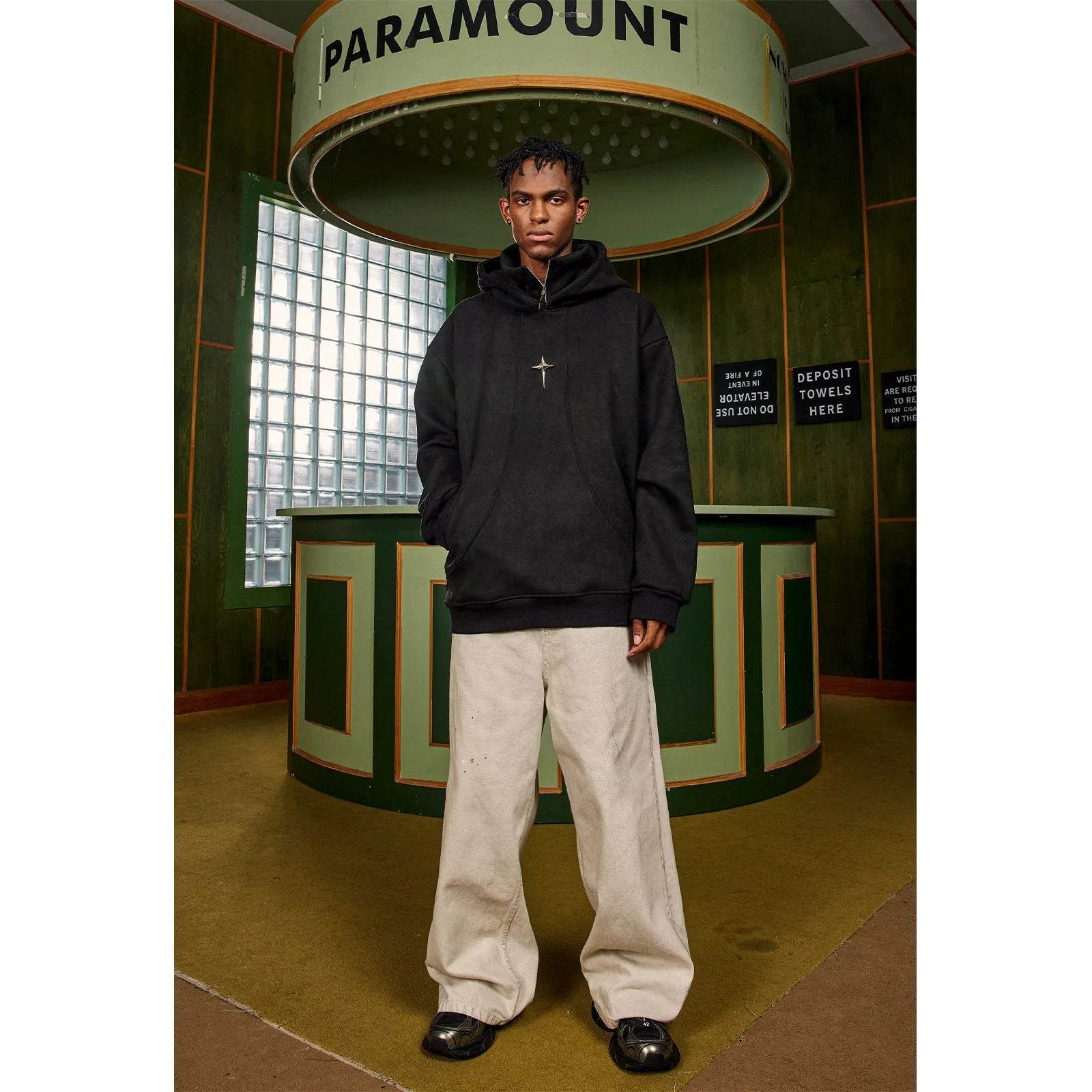 Fashion Turtleneck Street Hip pop Hoodie Sweatshirt Men - www.Shopthatapp.com