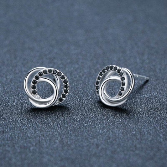 Dignified Hollow Multi-circle Zircon Design Earring - www.Shopthatapp.com