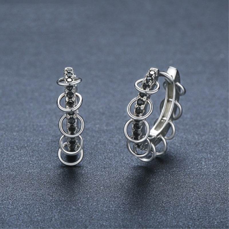 European And American Design Zircon Copper Ear Buckle Simple And Advanced Earring - www.Shopthatapp.com