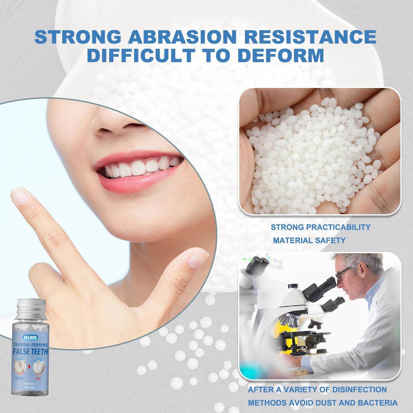 Easy-to-use Tooth Shaping Glue Video Beauty Denture Correction Temporary Filling - www.Shopthatapp.com