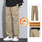 Pants Trousers Men – High Waist Cotton Trousers with Fleece - www.Shopthatapp.com