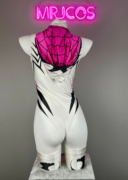 Woman Super Hero Spandex Open Crotch Cosplay Bodysuit Sexy Lingerie - www.Shopthatapp.com