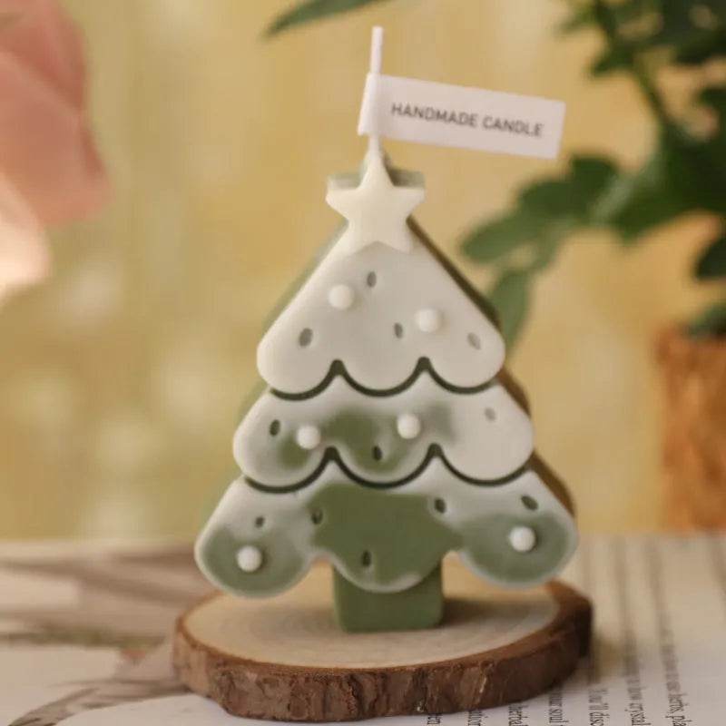 Christmas Tree Silicone Molds For DIY Christmas Creative Atmosphere Decoration Handmade Fragrant Candles - www.Shopthatapp.com