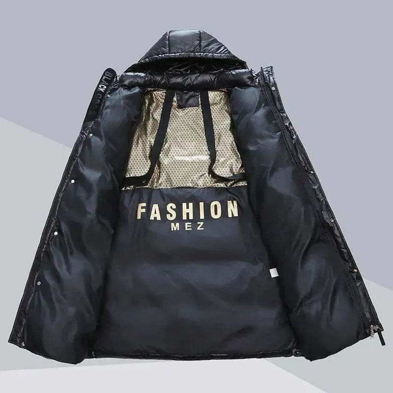 Winter Warm Hooded Coat With Pockets Fashion Simple Long Cotton Jacket Solid Color Outwear Women's Clothing - www.Shopthatapp.com