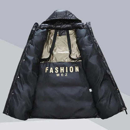 Winter Warm Hooded Coat With Pockets Fashion Simple Long Cotton Jacket Solid Color Outwear Women's Clothing - www.Shopthatapp.com