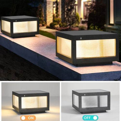 Solar Wall Light With Dimmable LED-2 Package Landscape Pathway Lighting - www.Shopthatapp.com