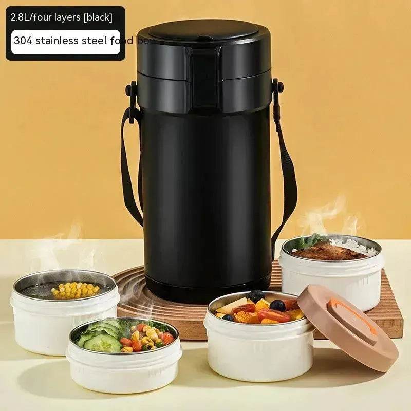 304 Stainless Steel Large Capacity Vacuum Thermal Insulated Lunch Box - www.Shopthatapp.com