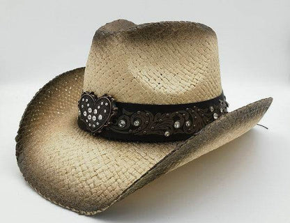 Summer Outdoor Ethnic Style Felt and Straw Cowboy Hat - www.Shopthatapp.com