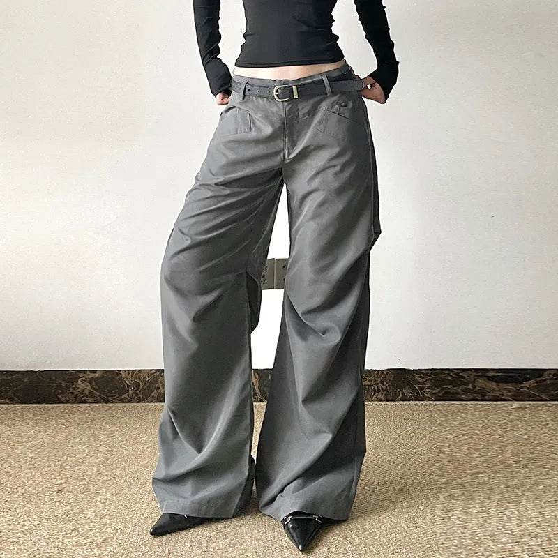 European And American Retro Loose Low Waist Wide Leg Pants For Women - www.Shopthatapp.com