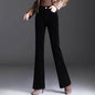 High-grade Bootcut Trousers Women's Corduroy Flared Pants Draping Effect - www.Shopthatapp.com