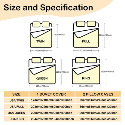 3-piece Set Of Simple And Fresh Blue And White Floral Duvet Cover, Polyester Bedroom Decoration Bedding Set Twin Full Queen King Size - www.Shopthatapp.com