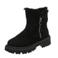 Thick Plush Snow Boots Women Faux Suede Non-slip Winter Shoes - www.Shopthatapp.com