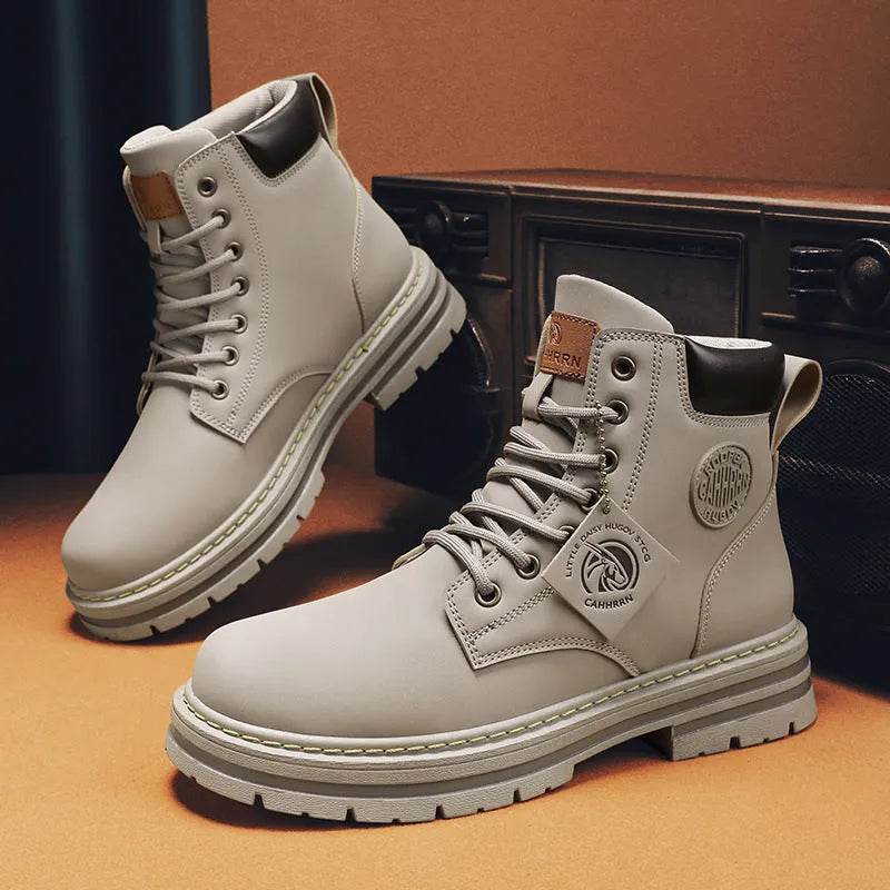 Mens Casual Biker High Top Martin Boots - www.Shopthatapp.com