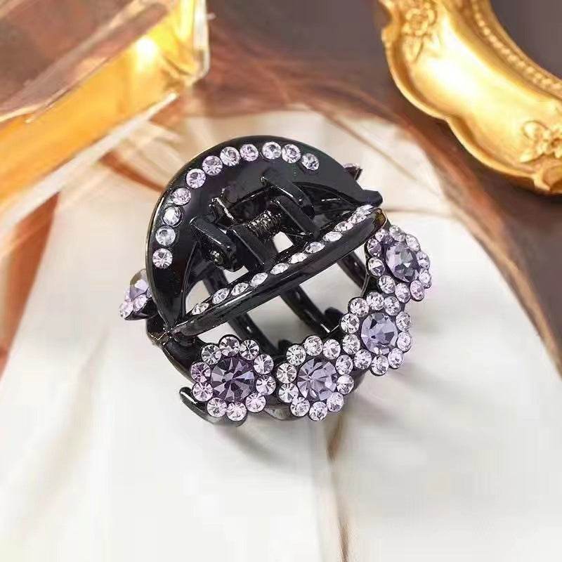 Rhinestone Barrettes High-end Flower Hair Clip - www.Shopthatapp.com