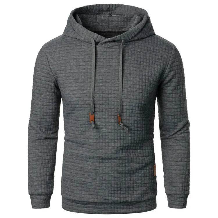 Men's Jacquard Sweatshirt Long-sleeved Hoodie Warm Color  Sports Pullover Top - www.Shopthatapp.com