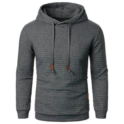 Men's Jacquard Sweatshirt Long-sleeved Hoodie Warm Color  Sports Pullover Top - www.Shopthatapp.com