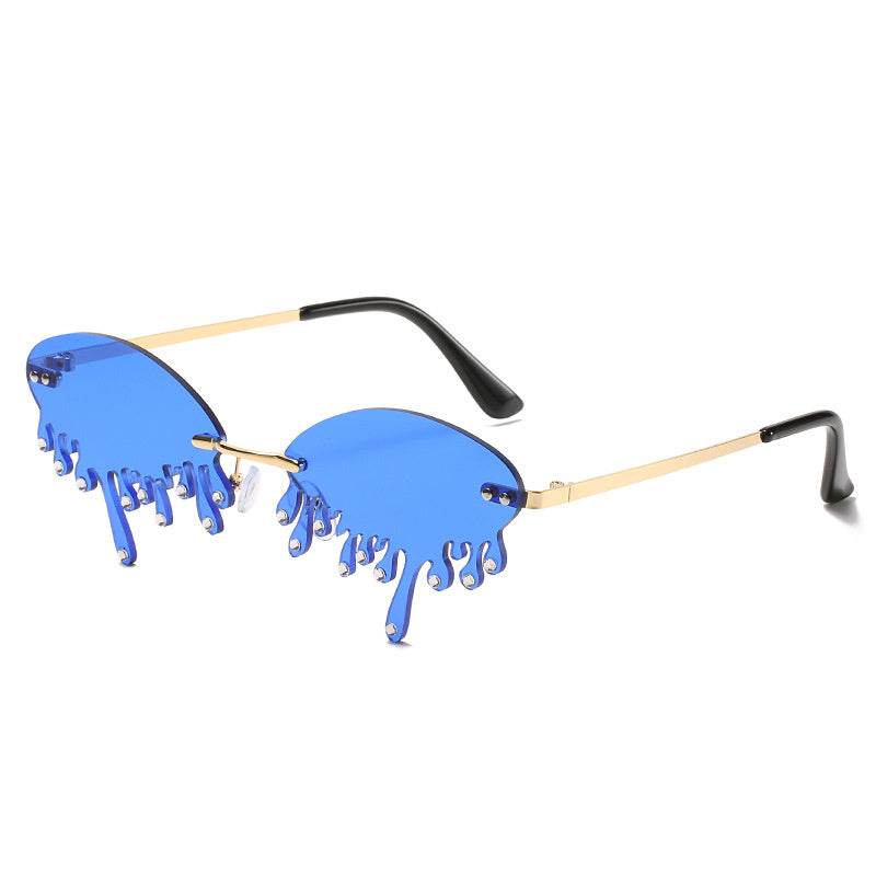Sunglasses Personality Tear-shaped Visor Glasses - www.Shopthatapp.com