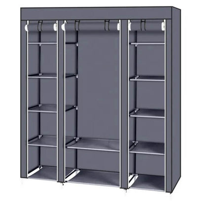 69 Portable Clothes Closet Wardrobe Storage Organizer With Non - www.Shopthatapp.com