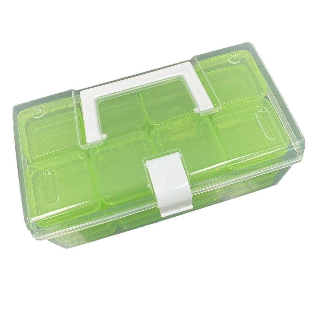 32-grid Transparent Plastic Storage Box Large Capacity Portable - www.Shopthatapp.com