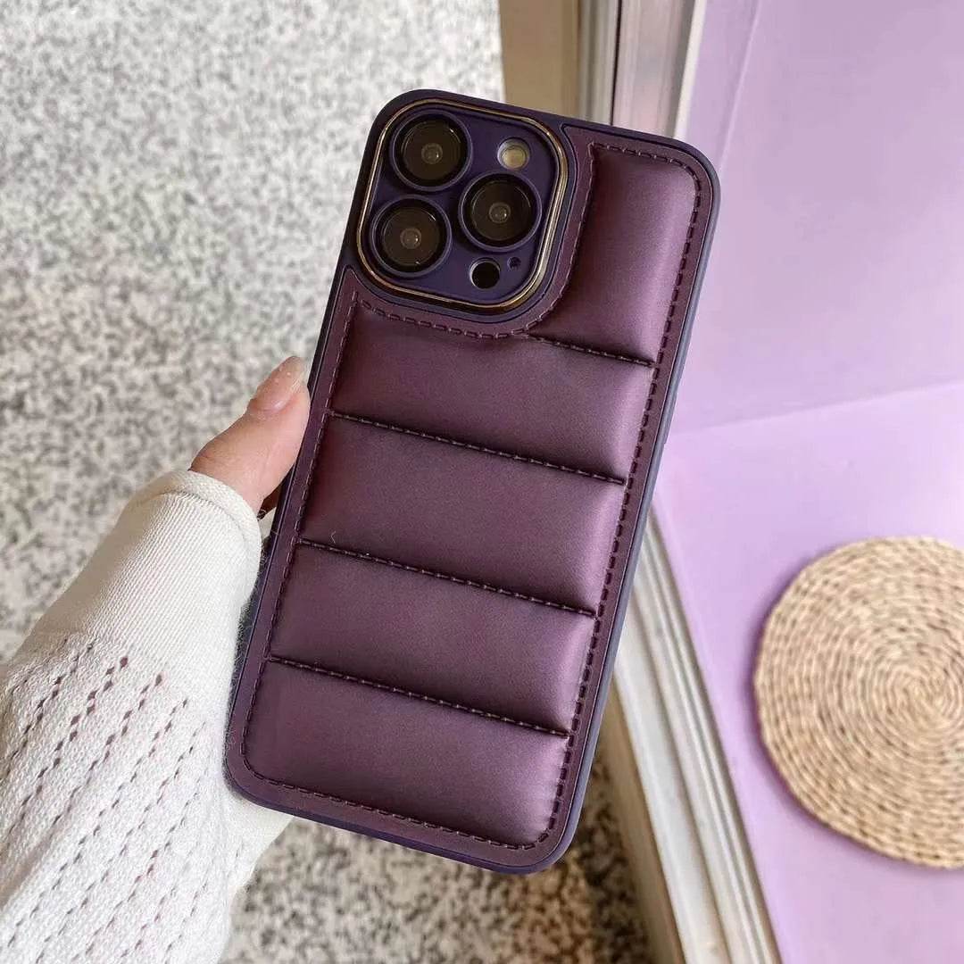 Cotton Filled Down Jacket Phone Case - www.Shopthatapp.com