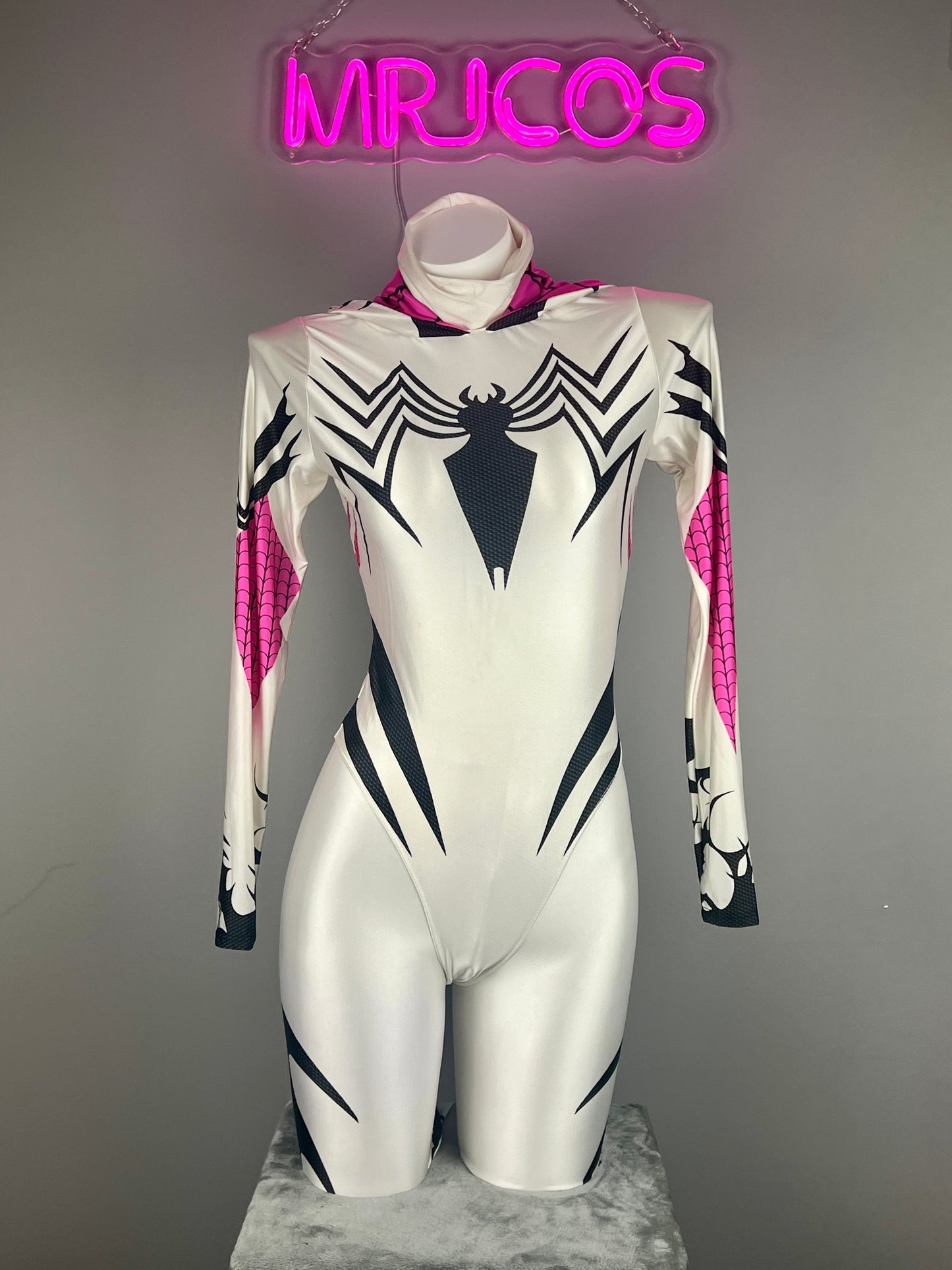 Woman Super Hero Spandex Open Crotch Cosplay Bodysuit Sexy Lingerie - www.Shopthatapp.com
