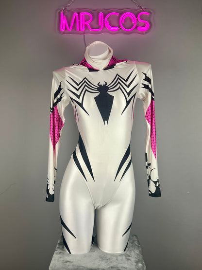 Woman Super Hero Spandex Open Crotch Cosplay Bodysuit Sexy Lingerie - www.Shopthatapp.com