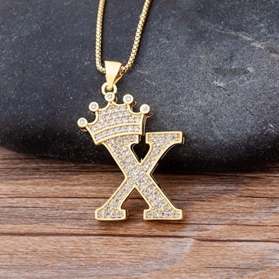 Letter Pendant with Chain - Gold - www.Shopthatapp.com