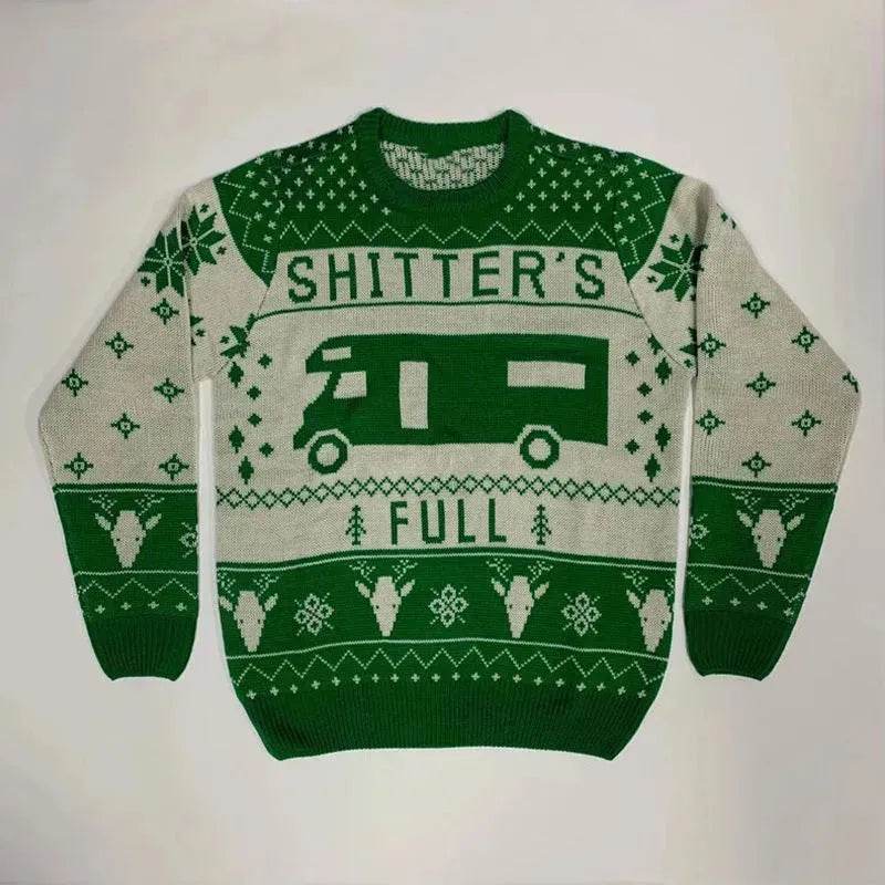 Pullover Crewneck Jacquard Christmas Sweater - www.Shopthatapp.com