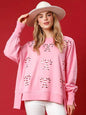 Christmas Fashion Round Neck Sequins Pullover top Sweatshirt  for women - www.Shopthatapp.com