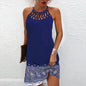Fashion Print Dress Casual Halterneck Dresses For Women Summer Clothes - www.Shopthatapp.com
