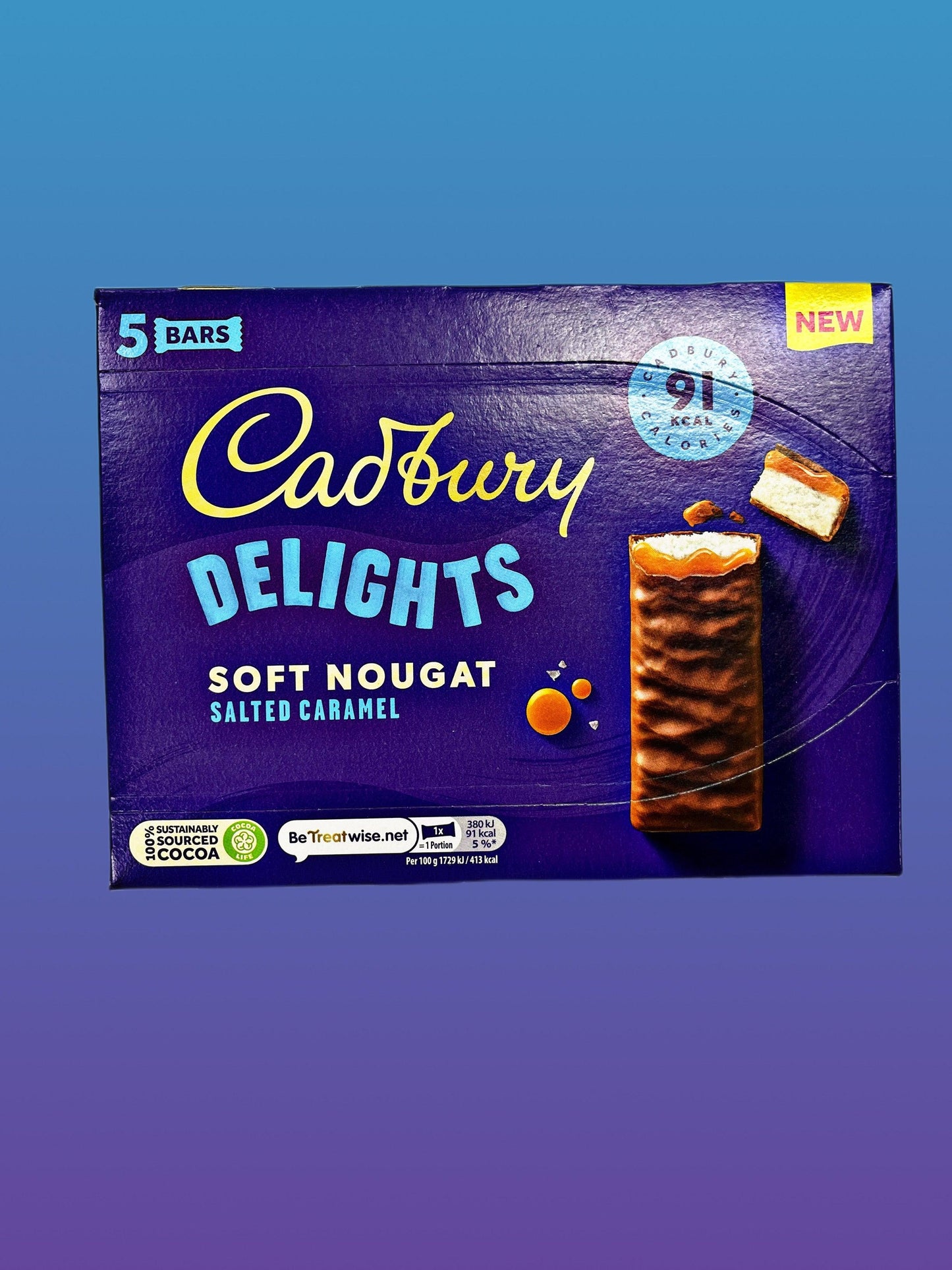 Cadbury Delights Soft Nougat Salted Caramel 110G U.K Edition - www.Shopthatapp.com