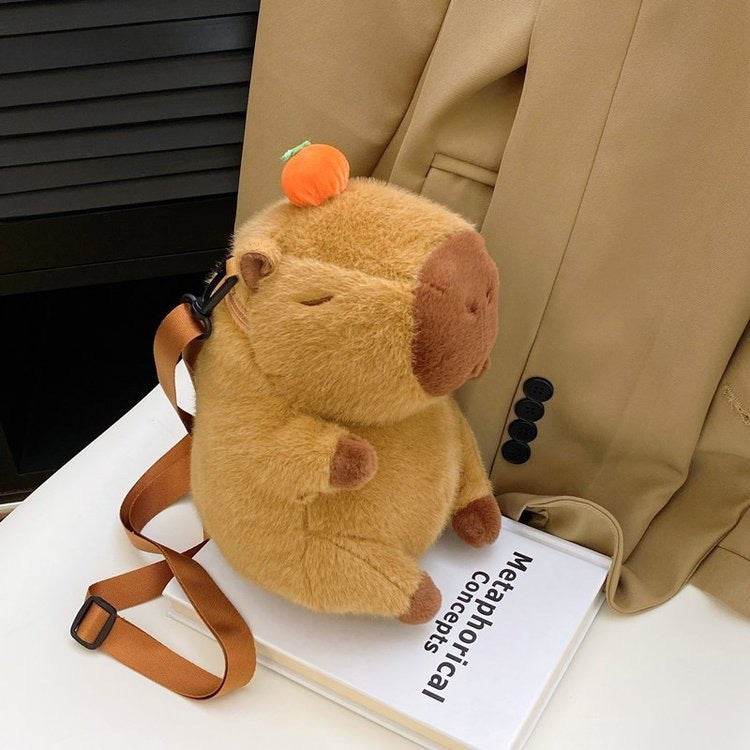 Cute Capybara Doll Bag Girl Student Backpack - www.Shopthatapp.com