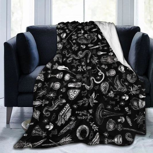 Halloween Witch Blanket Flannel Blanket - www.Shopthatapp.com