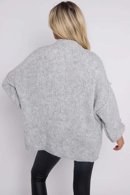 Pull à manches bouffantes et boutons Calista