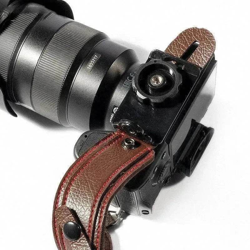 Camera leather wristband - www.Shopthatapp.com