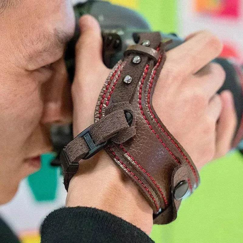 Camera leather wristband - www.Shopthatapp.com