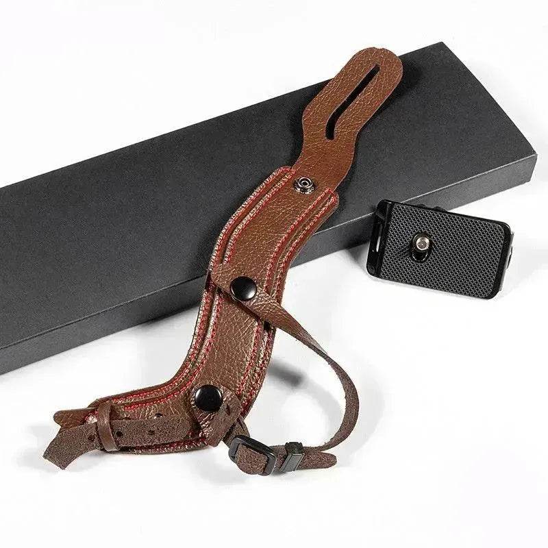 Camera leather wristband - www.Shopthatapp.com