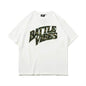 Camouflage Paste Cloth Embroidery Lettered Casual T-shirt - www.Shopthatapp.com