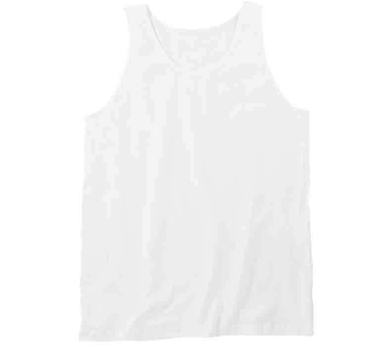 White Canada superhero shirt tank top from Tshirtgang for casual summer wear