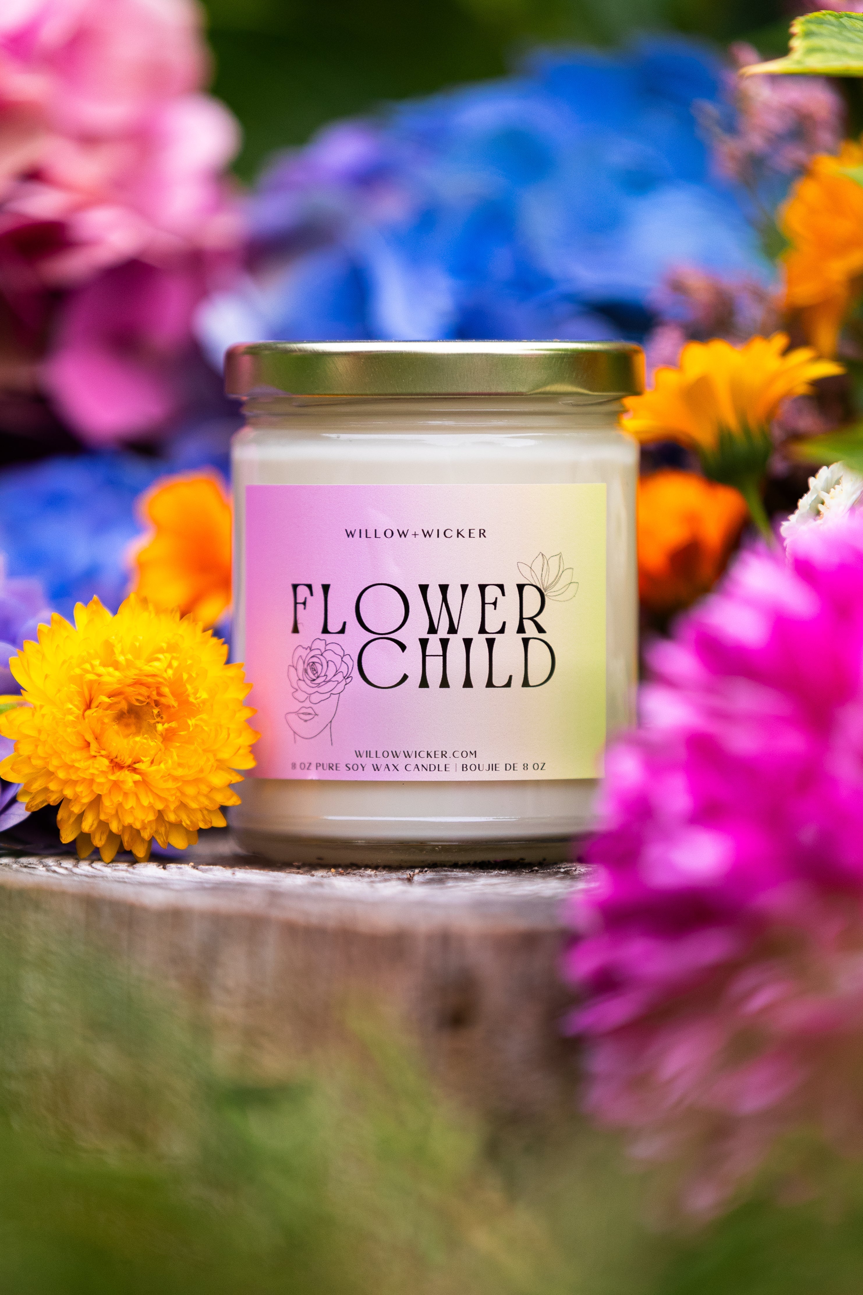 Flower Child Soy Wax Candle - www.Shopthatapp.com