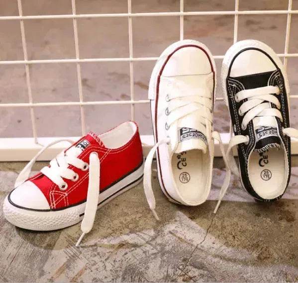 Canvas shoes non-slip casual shoes student parent-child shoes new baby shoes white shoes - www.Shopthatapp.com