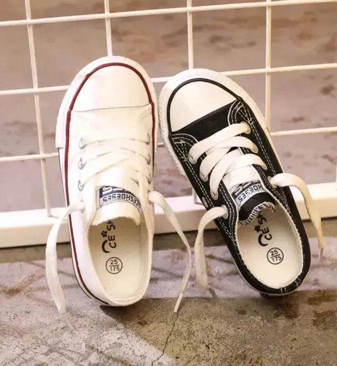 Canvas shoes non-slip casual shoes student parent-child shoes new baby shoes white shoes - www.Shopthatapp.com