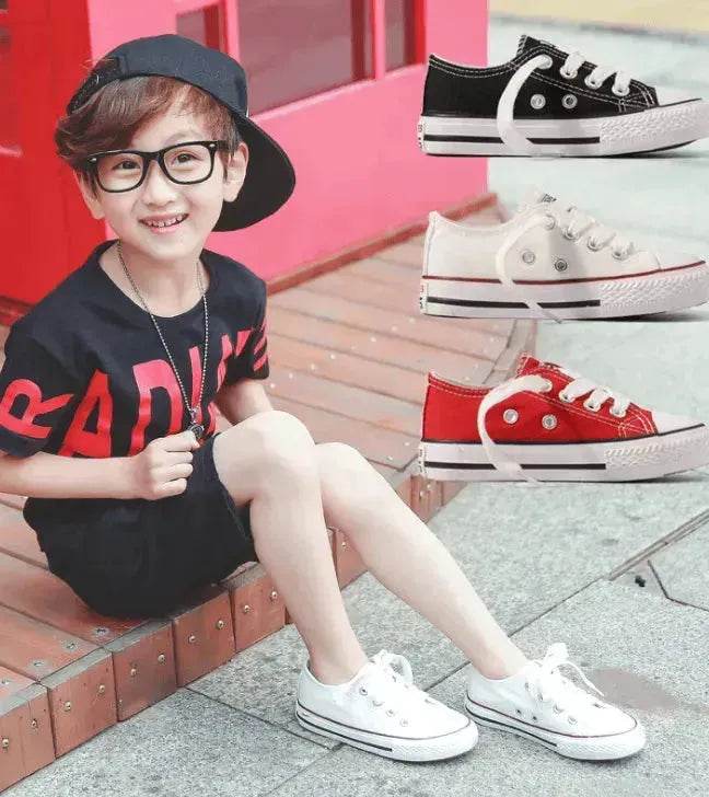 Canvas shoes non-slip casual shoes student parent-child shoes new baby shoes white shoes - www.Shopthatapp.com