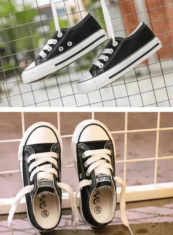 Canvas shoes non-slip casual shoes student parent-child shoes new baby shoes white shoes - www.Shopthatapp.com