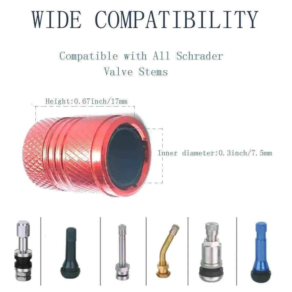 Car Tire Aluminum Car Dust Protection Cap Valve Cover - www.Shopthatapp.com