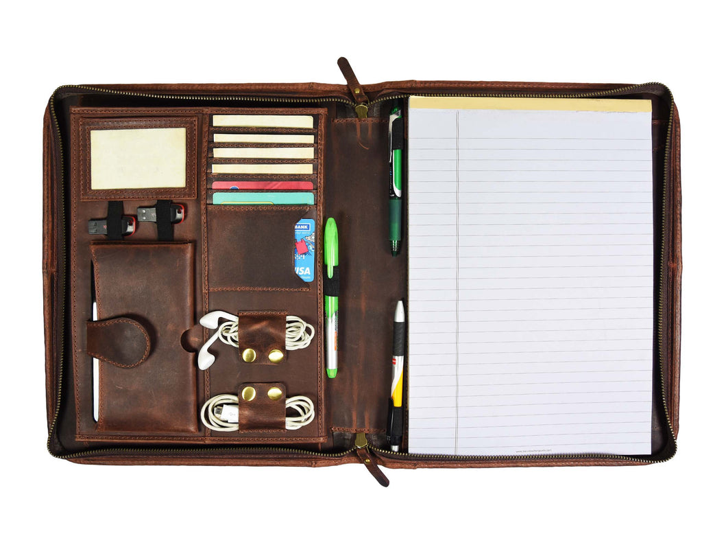 Caraquet Leather Travel Organizer -  Walnut Brown - www.Shopthatapp.com